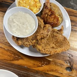 Bluebonnet City Grill - Breaded pork chops
