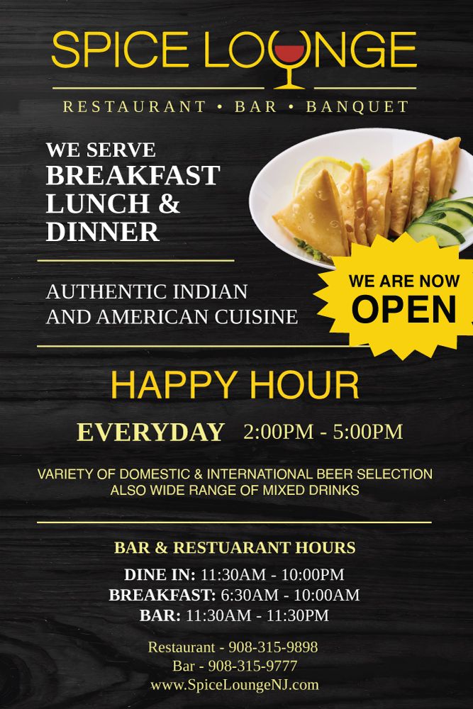 SPICE LOUNGE, BANQUETS & RESTAURANTS Updated October 2024 30 Minue