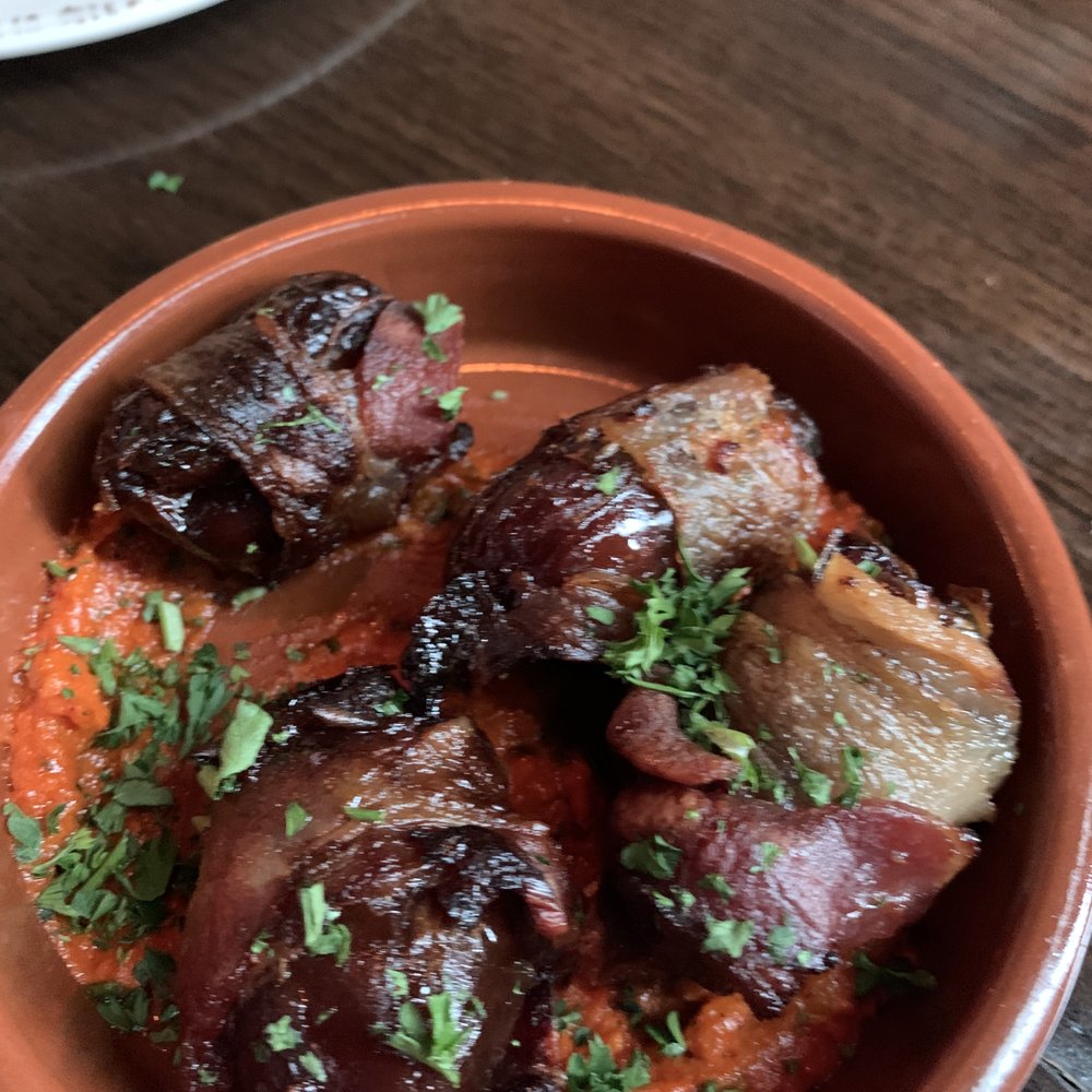 Silla Del Toro - Manchego stuffed Dates wrapped with Bacon - Tapas Bars Near Me - Marietta, Georgia Silla Del Toro - Manchego stuffed Dates wrapped with Bacon - Tapas Bars Near Me - Marietta, Georgia