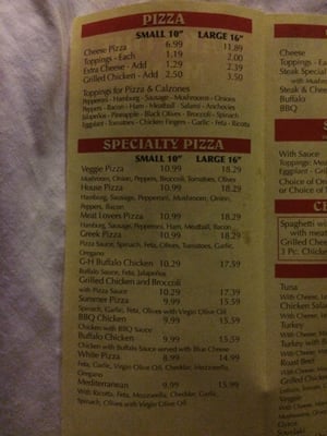 Menu photo 4 GH Pizza Lincoln, NH Menu photo 4 GH Pizza Lincoln, NH