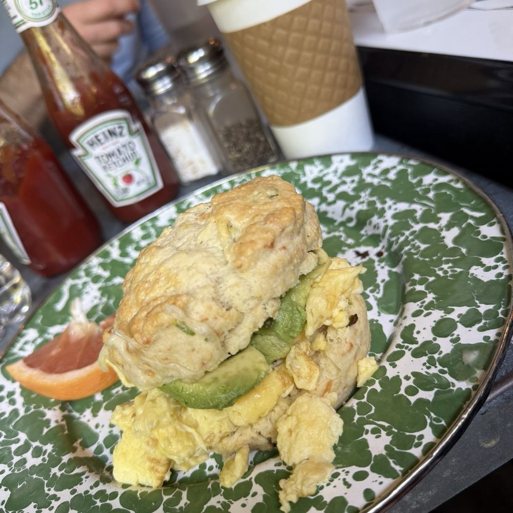 Breakfast Biscuit with Avocado.