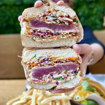 Gott's Roadside - Ahi Burger - Salad Near Me - Walnut Creek, California Gott's Roadside - Ahi Burger - Salad Near Me - Walnut Creek, California