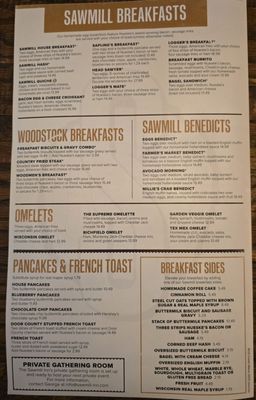 Menu photo 1 Sawmill Inn Restaurant and Pub Richfield, WI Menu photo 1 Sawmill Inn Restaurant and Pub Richfield, WI
