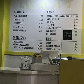 Cheesetella - Menu on 10/28/2018 - Desserts Near Me - Los Angeles, California