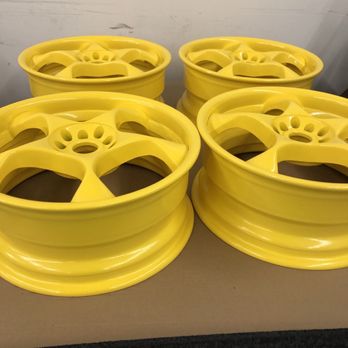 S&P Powder Coating - Cardinal yellow rims - Powder Coating Near Me - Tracy, California S&P Powder Coating - Cardinal yellow rims - Powder Coating Near Me - Tracy, California