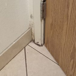 Days Inn & Suites by Wyndham Gresham - Mold in the bathroom on each side of the wall and behind the toilet