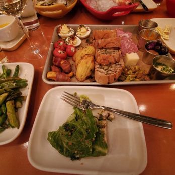 The Arrogant Butcher - Wine, deviled eggs, bacon wrap, bread, cheese,  asparagus, oysters, king crab legs - American Near Me - Phoenix, Arizona