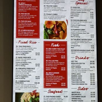 Sa Thai - Menu - Salad Near Me - Albuquerque, New Mexico