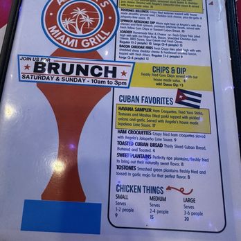 Angela's Miami Grill - Menu - Sandwiches Near Me - Athens, Tennessee
