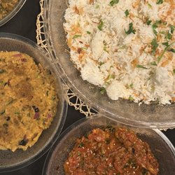 Taste of Dacca - Polao Rice, Alu Bhorta, Tomato Bhorta