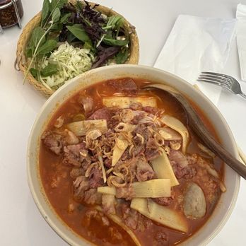 Nok’s Kitchen - Khao Pun Sin (Lao Bun Bo Hue) Beef - Laotian Near Me - Westminster, California Nok’s Kitchen - Khao Pun Sin (Lao Bun Bo Hue) Beef - Laotian Near Me - Westminster, California