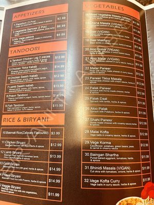Menu photo 2 Biryani Tika Kabab Oakland, CA