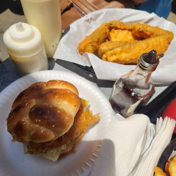 Carnaby St. Fish & Chips - fish burger, zucchini - Seafood Near Me - La Puente, California