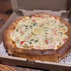 Pump Pizza Pub - Shrimp scampi pizza