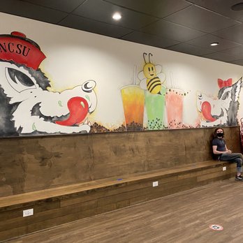 Bumble Tea - A safe and distanced area to wait for your orders. Plus, cute decor for NC State - Coffee & Tea Near Me - Raleigh, North Carolina Bumble Tea - A safe and distanced area to wait for your orders. Plus, cute decor for NC State - Coffee & Tea Near Me - Raleigh, North Carolina