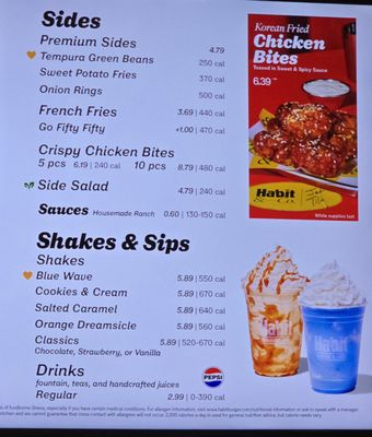 Menu photo 2 Habit Burger & Grill Palm Desert, CA Menu photo 2 Habit Burger & Grill Palm Desert, CA