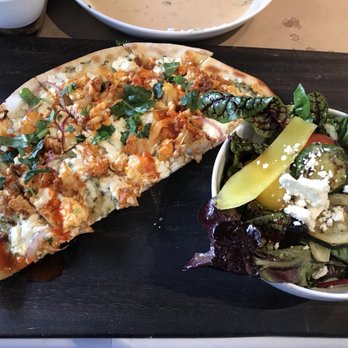 Boca - Buffalo Cauliflower Flatbread and side salad - Bars Near Me - Winter Park, Florida Boca - Buffalo Cauliflower Flatbread and side salad - Bars Near Me - Winter Park, Florida