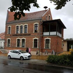 Ostseebad Wustrow - Kaiserliches Postamt mit Briefkasten  (rechts)