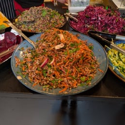 Fresh salads on display!