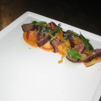 Uchiko Austin - wagyu momo- grilled wagyu flank, heirloom peach, thai chimichurri - Sushi Bars Near Me - Austin, Texas