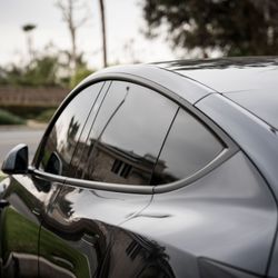 Eddie's Window Tint - 2024 Tesla Model Y with iR Nano Ceramic Film: 20% front, 35% rear