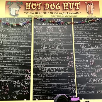 Hot Dog Hut - Menu - Hot Dogs Near Me - Jacksonville Beach, Florida