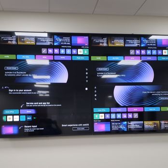 EJS Installation - Office setup Quad Monitor 110" - Home Theatre Installation Near Me