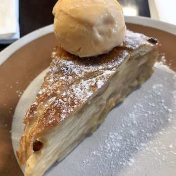Beets and Carrots Farm-to Table - Apple pie with cheddar ice cream at a different angle - New American Near Me - Brooklyn, New York