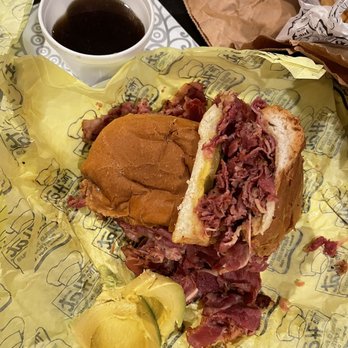 The Hat - Pastrami dip with a side of au jus sauce - Fast Food Near Me - Rancho Cucamonga, California The Hat - Pastrami dip with a side of au jus sauce - Fast Food Near Me - Rancho Cucamonga, California