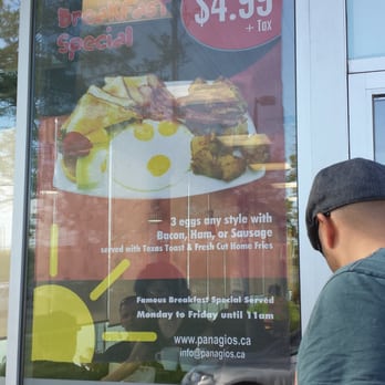 Panagio's All Day Grill - $4.99 breakfast special M-F before 11am! - Breakfast & Brunch Near Me - Toronto, Ontario Panagio's All Day Grill - $4.99 breakfast special M-F before 11am! - Breakfast & Brunch Near Me - Toronto, Ontario