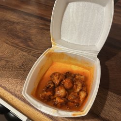 Backspin texas Sports Bar & Grill - A very sad portion of buffalo cauliflower.