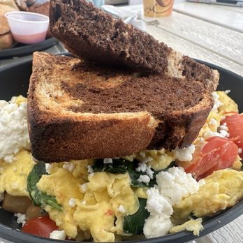 Harvest - Harvest Scrambled Bowl. Kinda bland. - American Near Me - Virginia Beach, Virginia