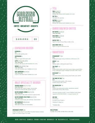 Menu photo 1 Morning Ritual Gahanna, OH Menu photo 1 Morning Ritual Gahanna, OH