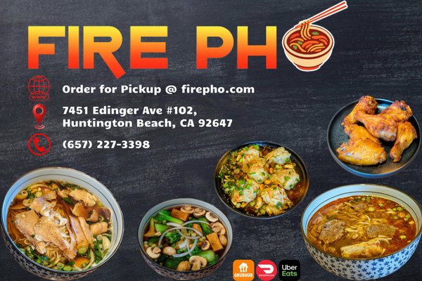 Menu photo 2 Fire Pho Huntington Beach, CA Menu photo 2 Fire Pho Huntington Beach, CA