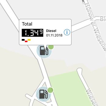 Total-Station Frank Miaskowski - Am 1.11.2018 wurde hier kein Diesel verkauft. Leider eine Täuschung. - Gas Stations Near Me - Berlin, BE