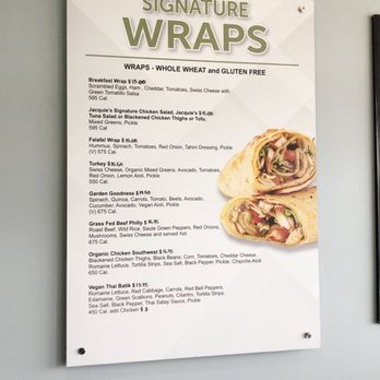 Jacquie's Northside Nutrition Bar - Wraps menu - Salad Near Me - Indianapolis, Indiana Jacquie's Northside Nutrition Bar - Wraps menu - Salad Near Me - Indianapolis, Indiana