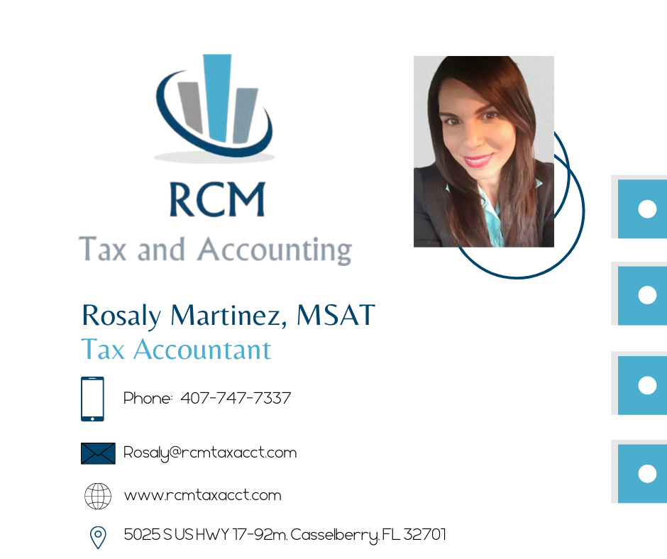 RCM TAX AND ACCOUNTING Updated August 2024 5027 S US Hwy 17 92