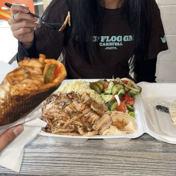 Damasquino - Beef Shawarma Sandwich Chicken Plate - Middle Eastern Near Me - Glendora, California Damasquino - Beef Shawarma Sandwich Chicken Plate - Middle Eastern Near Me - Glendora, California