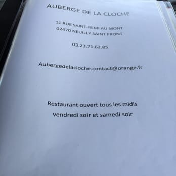 Auberge de la Cloche - Le contact - French Near Me - Neuilly Saint Front, 02 Auberge de la Cloche - Le contact - French Near Me - Neuilly Saint Front, 02