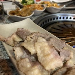 a plate of food on a table