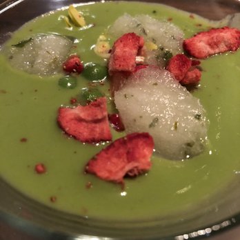 Partage - Cold sweet pea soup - French Near Me - Las Vegas, Nevada Partage - Cold sweet pea soup - French Near Me - Las Vegas, Nevada
