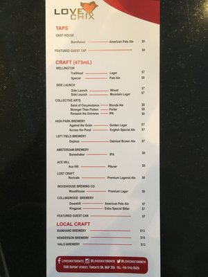 Menu photo 4 Love Chix Toronto, ON