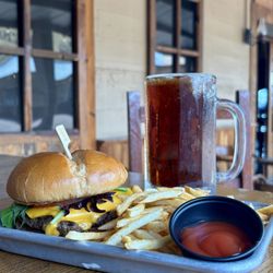Homestyle Burger and Fries at Silver Spur.