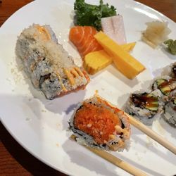 Sushi X II - Spicy Crunch Special Roll - Eel Avocado- Sashimi