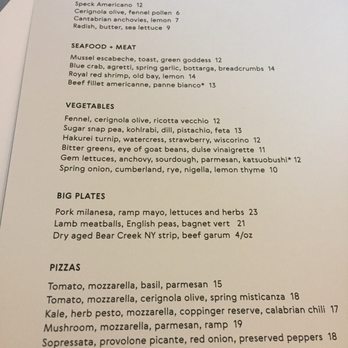 Folk - Menu - New American Near Me - Nashville, Tennessee