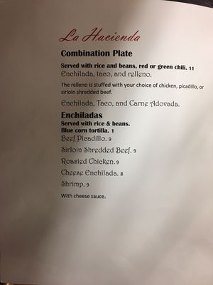 Menu photo 4 La Hacienda Moriarty, NM