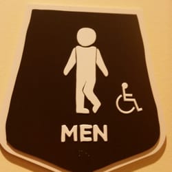 Caribou Coffee - I think the bathroom signs are hysterical!