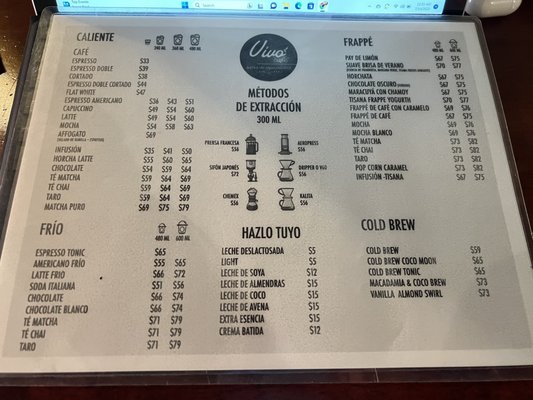 Menu photo 1 Vivo Guanajuato, GUA Menu photo 1 Vivo Guanajuato, GUA