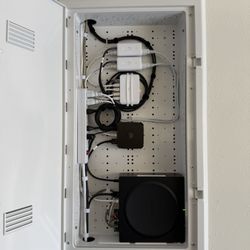 Wire Genie - Diligent wire-management in a media enclosure.