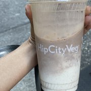 Photo of HipCityVeg - Philadelphia, PA, United States. Black & white milkshake